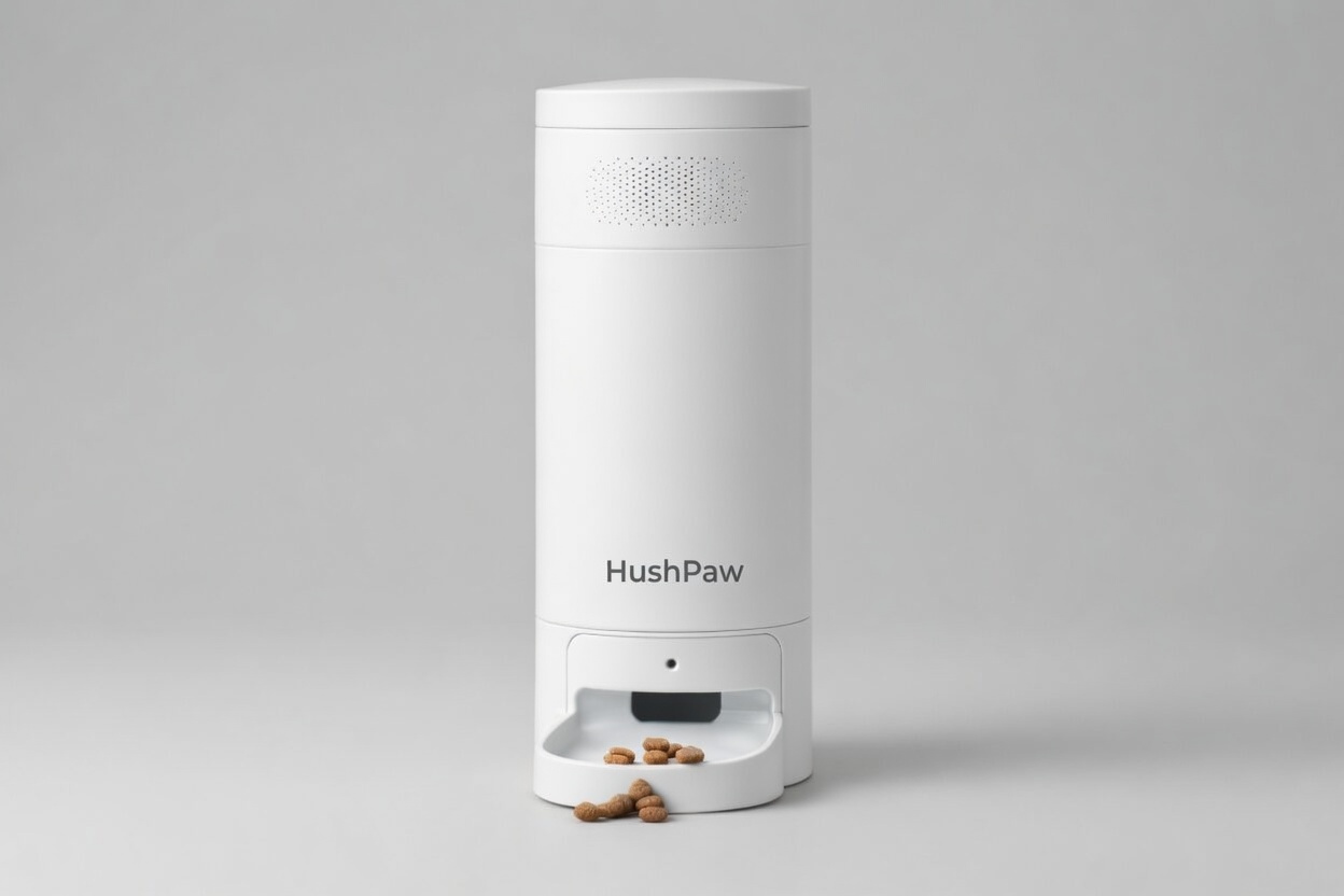 HushPaw speaker hub in white finish